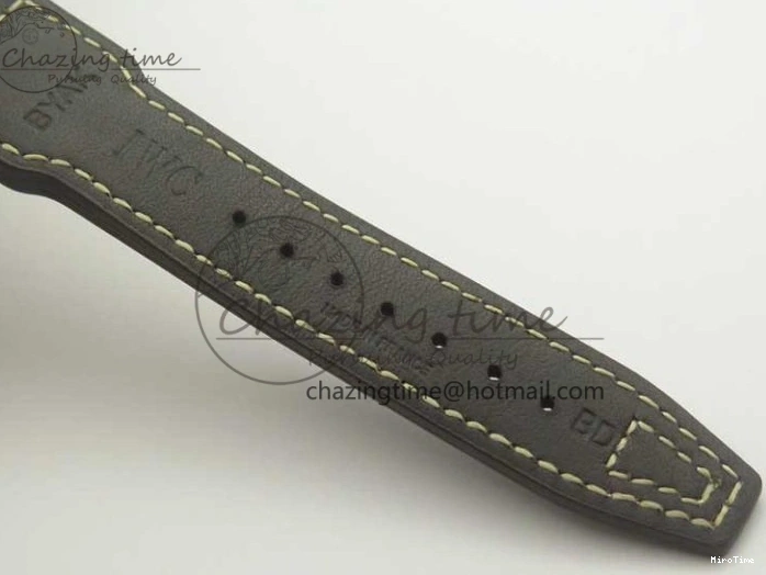 MIROTIME 0311 Big Pilot IW501005 Real Bronze ZF 1:1 Best Edition Black Dial on Brown Leather Strap A Sleek 7192